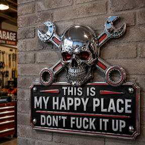 GarageSoul – “This Is My Happy Place” Wall Sign