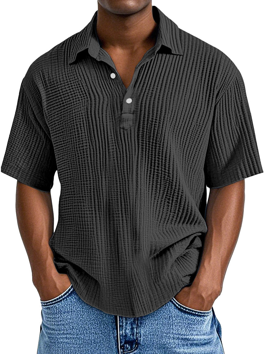 UrbanPleat – Relaxed Fit Men’s Structured Polo Shirt