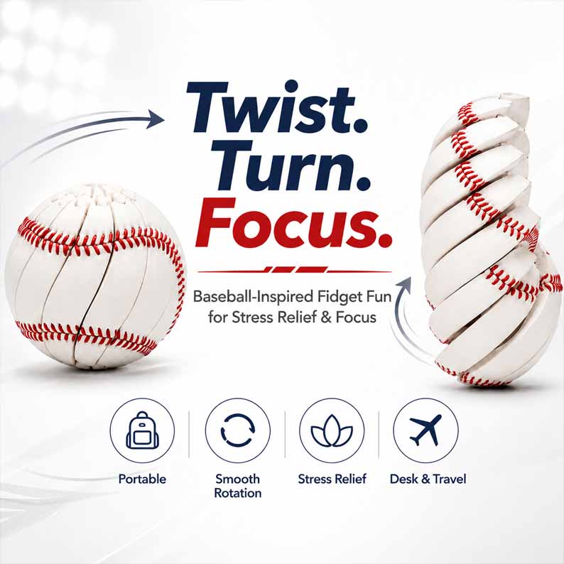 GripBall – Baseball Fidget Stress Relief Toy
