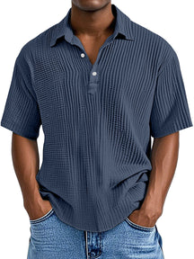 UrbanPleat – Relaxed Fit Men’s Structured Polo Shirt