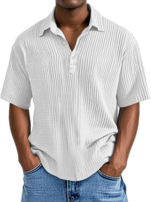 UrbanPleat – Relaxed Fit Men’s Structured Polo Shirt