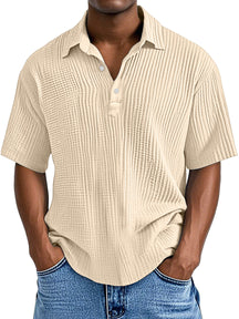 UrbanPleat – Relaxed Fit Men’s Structured Polo Shirt