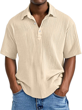 UrbanPleat – Relaxed Fit Men’s Structured Polo Shirt