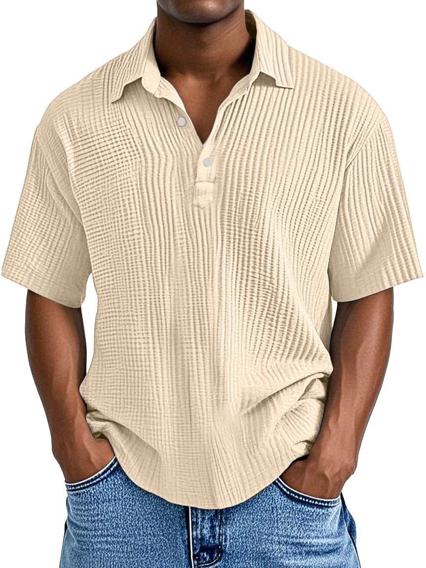 UrbanPleat – Relaxed Fit Men’s Structured Polo Shirt