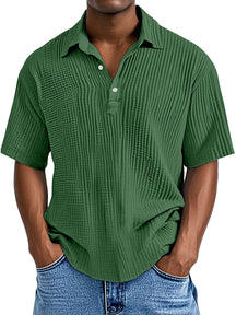 UrbanPleat – Relaxed Fit Men’s Structured Polo Shirt