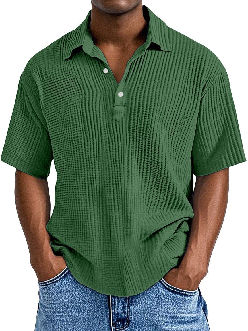 UrbanPleat – Relaxed Fit Men’s Structured Polo Shirt