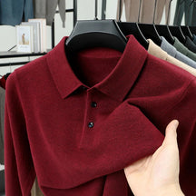 PrestigeKnit – Men's Cashmere Polo Sweater