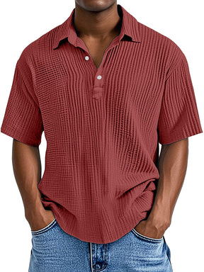 UrbanPleat – Relaxed Fit Men’s Structured Polo Shirt
