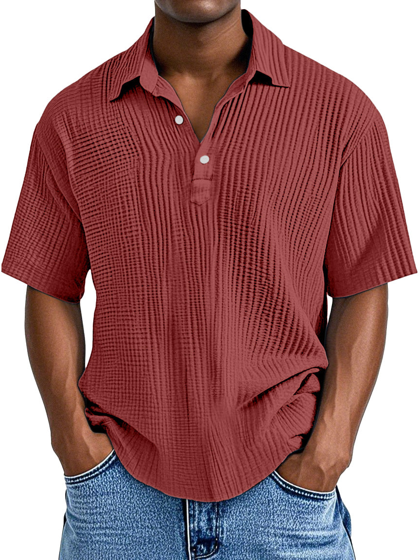 UrbanPleat – Relaxed Fit Men’s Structured Polo Shirt