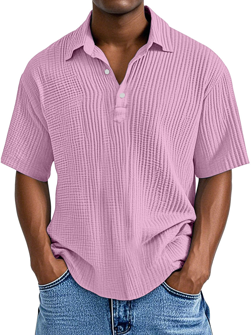 UrbanPleat – Relaxed Fit Men’s Structured Polo Shirt