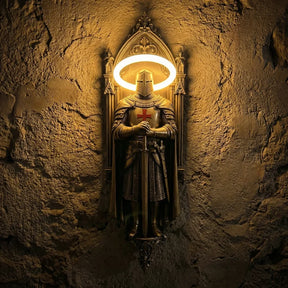 KnightGlow – Medieval Knight Wall Lamp