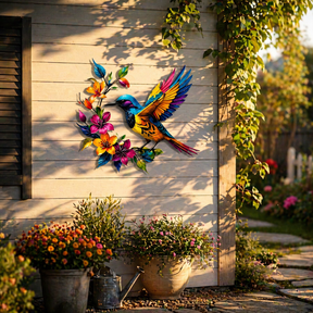 BloomForge – Hummingbird Metal Wall Art