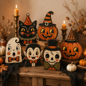 HarvestHeirloom – Vintage Holiday Wooden Figurine Collection