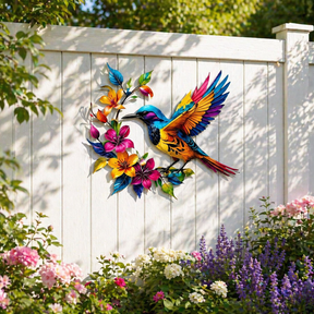 BloomForge – Hummingbird Metal Wall Art