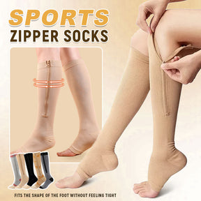 ZipFit – Sports Zipper Compression Socks