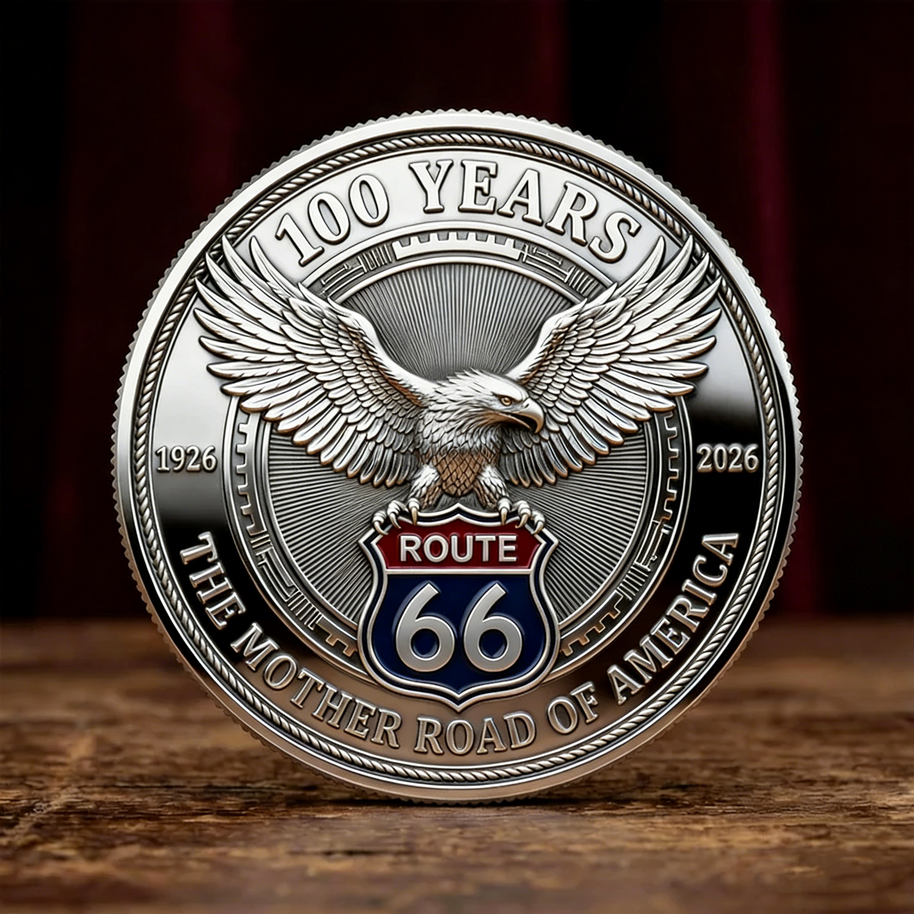 HeritageMint – Route 66-100 Years of Freedom Commemorative Medallion