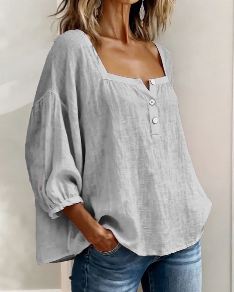 BreezeBelle – Lantern Sleeve Top