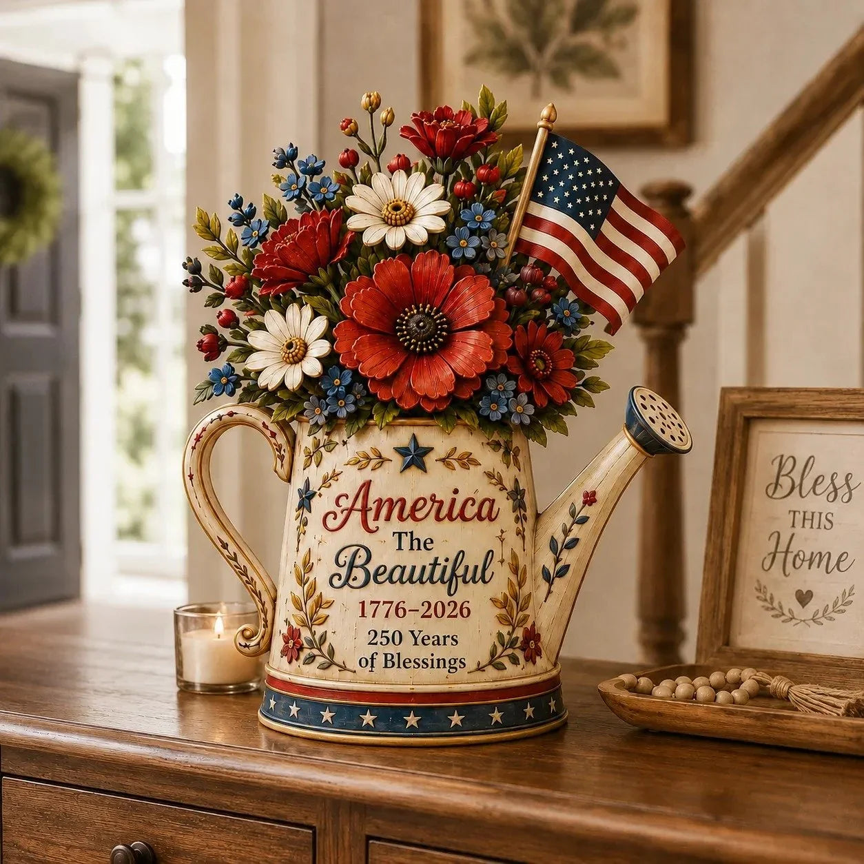 LibertyBloom – America 250th Anniversary Floral Keepsake