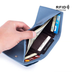 AuraVault - Premium Leather RFID Wallet