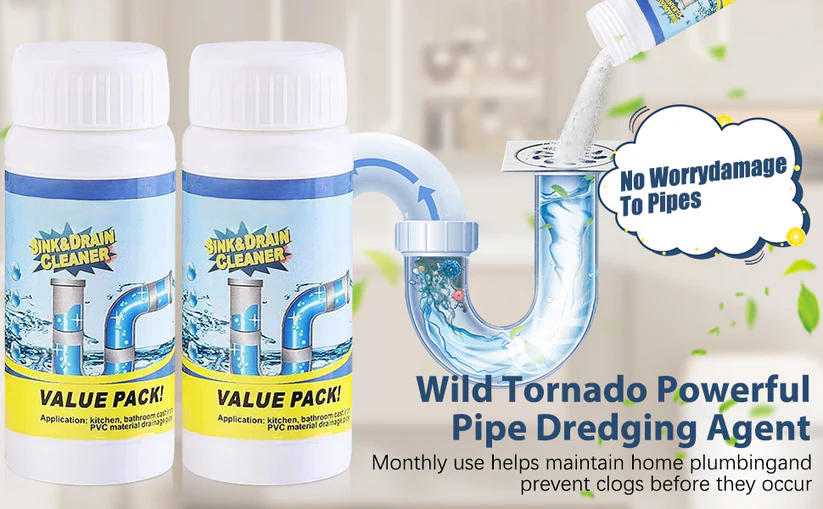 LAST DAY 50% off✨ Powerful Sink Drain Cleaner - All-Purpose Pipe Dredging Powder for Home