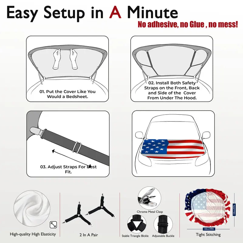 FreedomDrive – 250th Anniversary Car Hood Cover