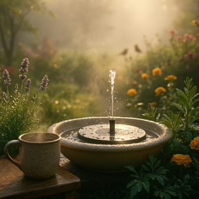 SunFlow – Solar Garden Fountain