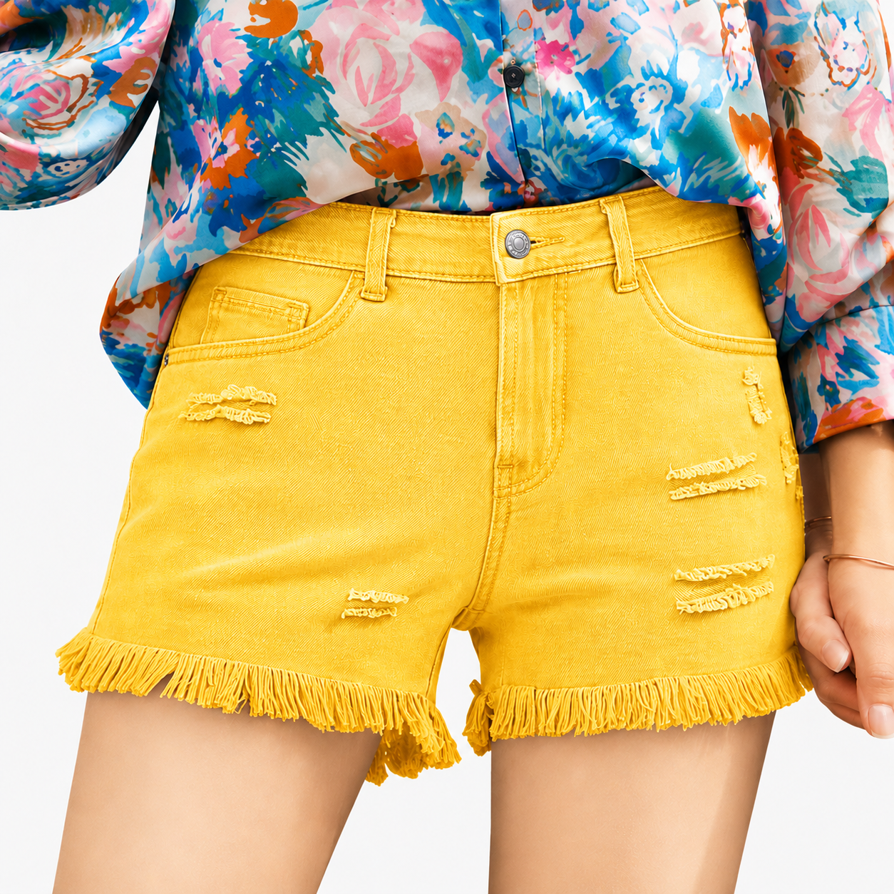 UrbanEase – Women’s Casual Denim Shorts