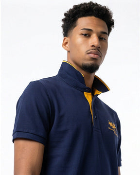 Belgavi — Embroidered Polo Shirt with Contrast Trim