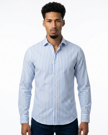 Laurent — Long Sleeve Striped Shirt