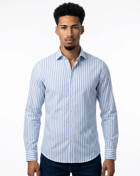 Laurent — Long Sleeve Striped Shirt