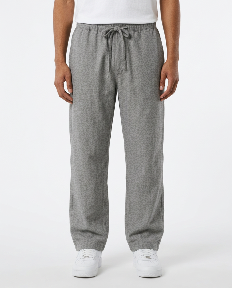 FlowEase — Wide-Leg Elastic Drawstring Pants