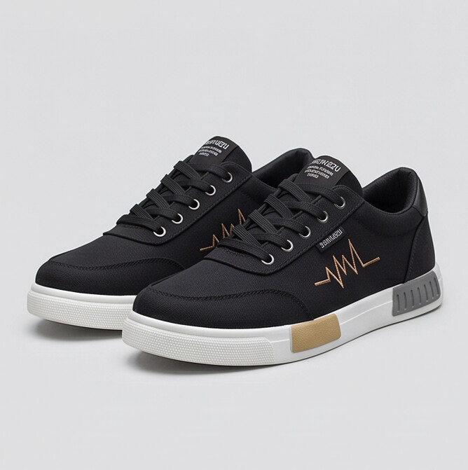 Pulseway — Canvas Sneaker with Heartbeat Detail