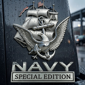 NavyHonor – Navy Veteran Metal Auto Emblem