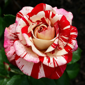 RoseLuxe – Rare Twin Red White Rose Flower Seeds