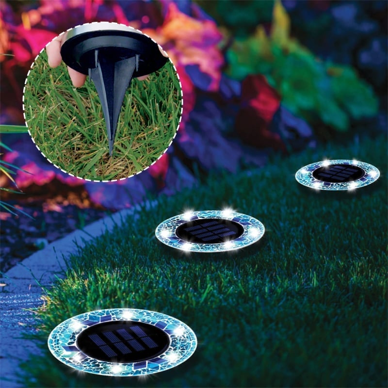 NightMosaic – Waterproof Solar Pathway Lights