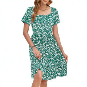 LunaFlora – Elegant Floral Sundress for Women