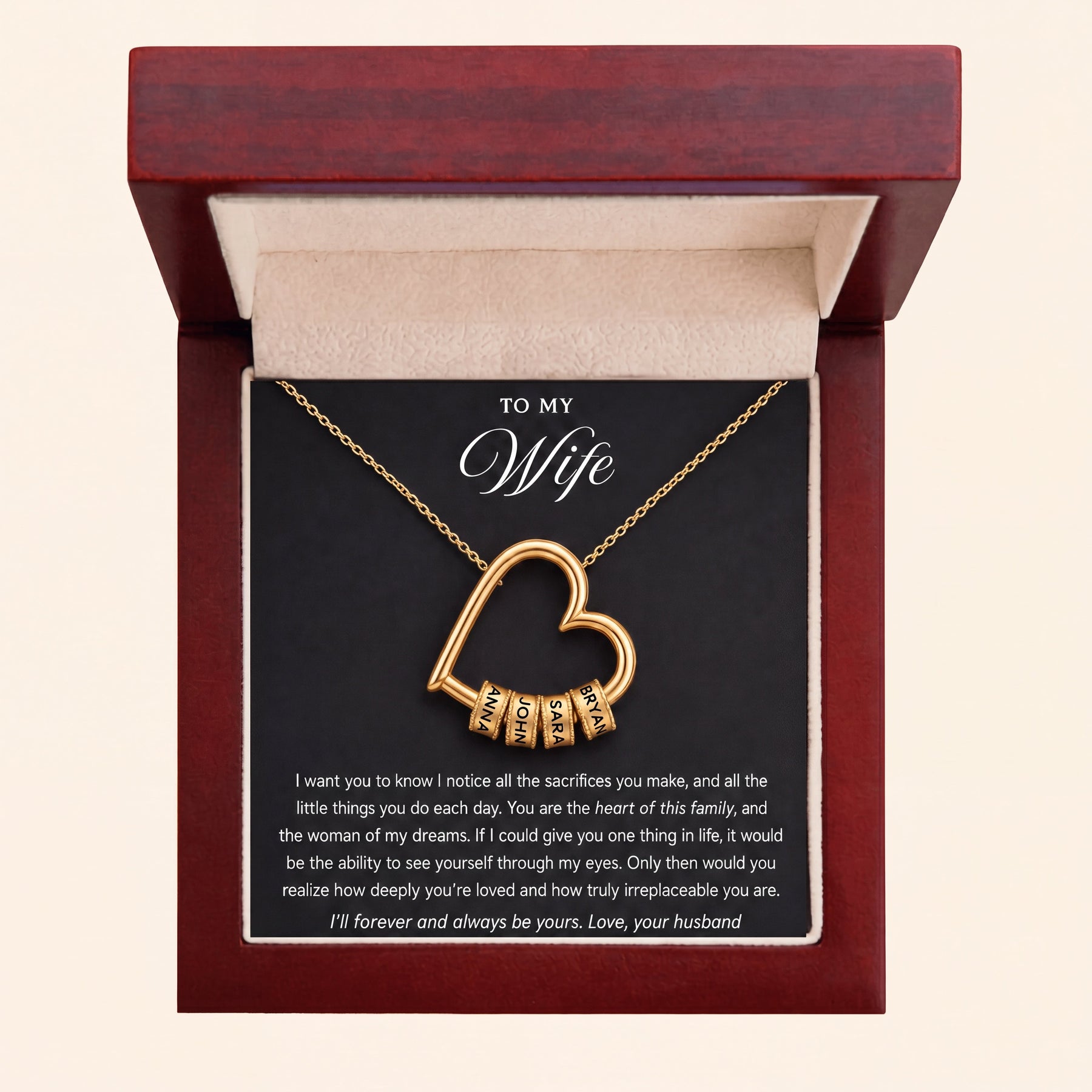 HeartLegacy – Personalized Family Love Necklace