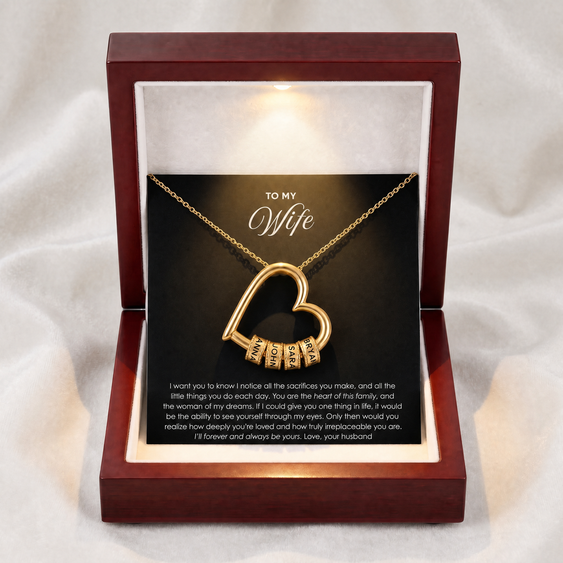 HeartLegacy – Personalized Family Love Necklace