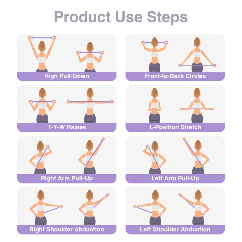 FlexCurve – Figure 8 Silicone Resistance Bands for Women