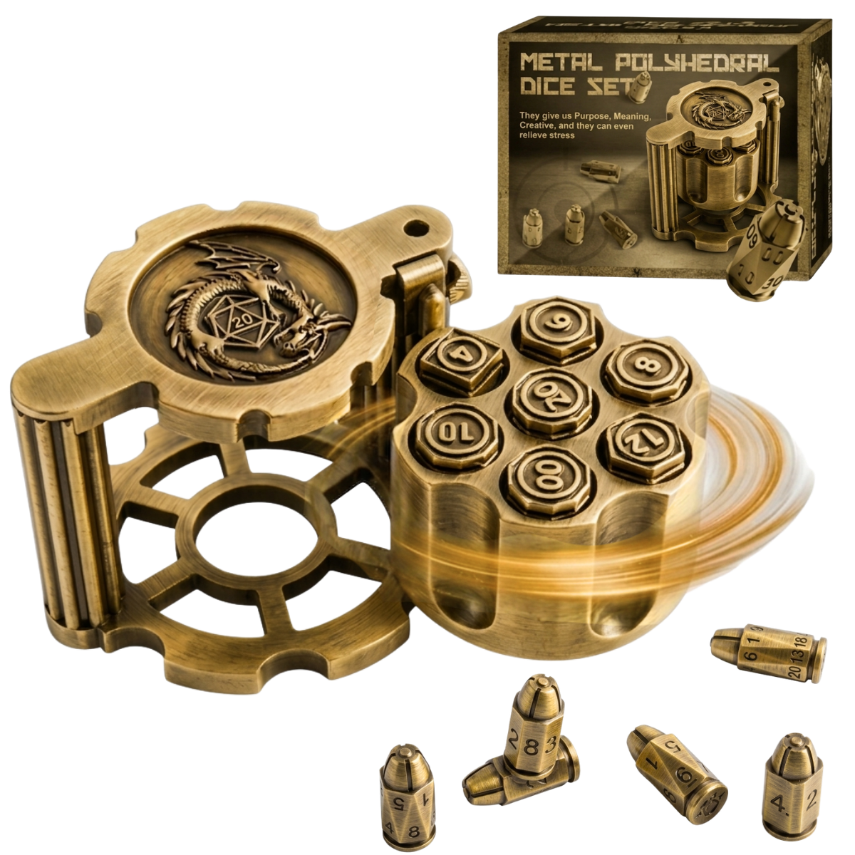 SteelCrit – Precision Balanced Metal Dice