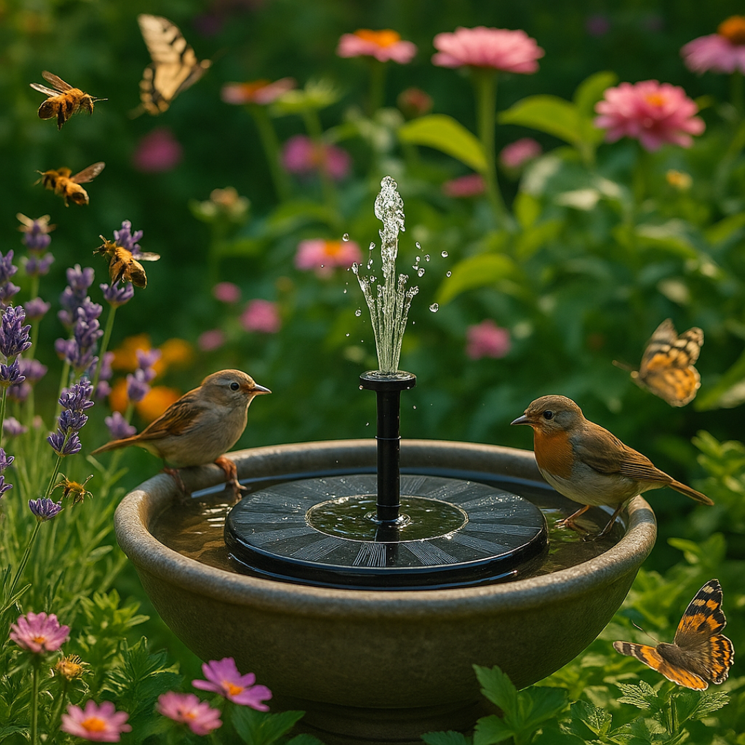 SunFlow – Solar Garden Fountain