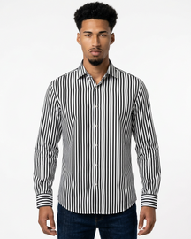 Laurent — Long Sleeve Striped Shirt