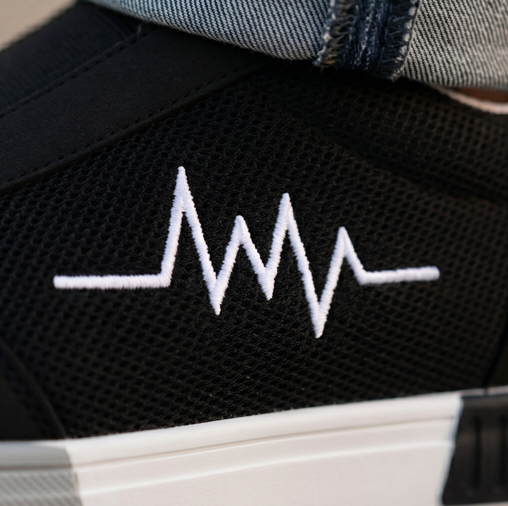 Pulseway — Canvas Sneaker with Heartbeat Detail