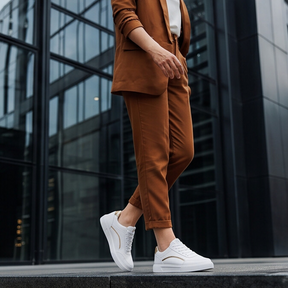 Stella — Platform Sneaker with Metallic Accents
