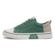 Retroglide — Canvas Court Sneaker with Graphic Sole