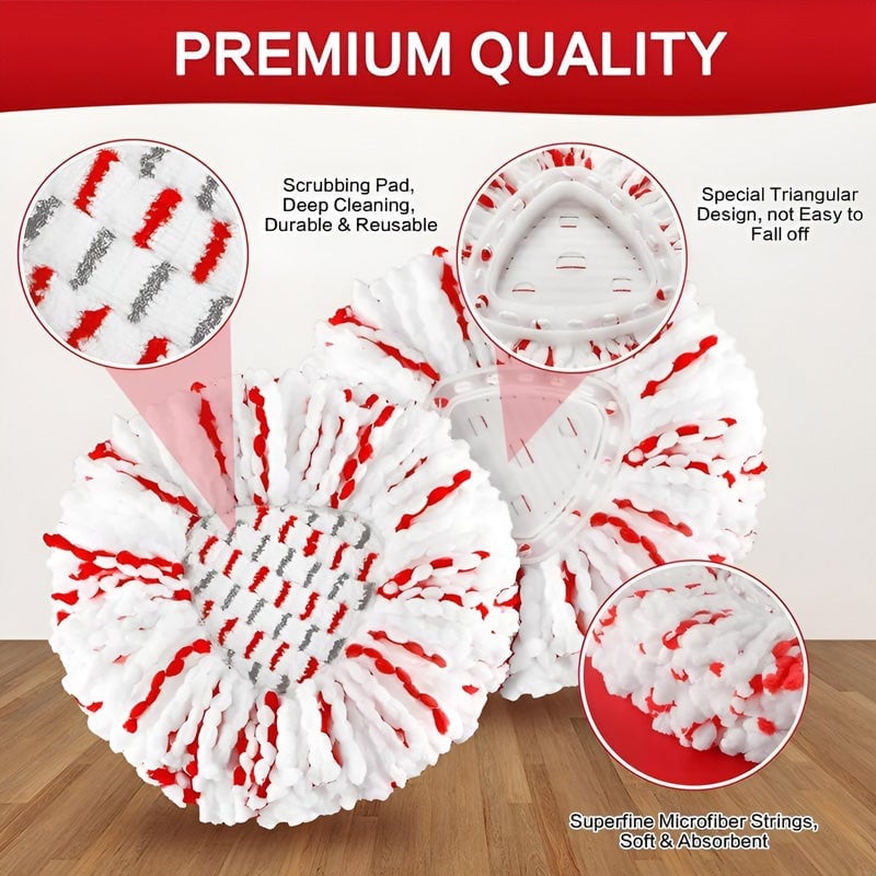 GripFiber – Universal Spin Mop Head