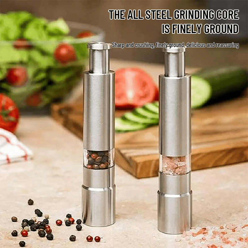 GrindMaster – Stainless Steel Salt And Pepper Grinder
