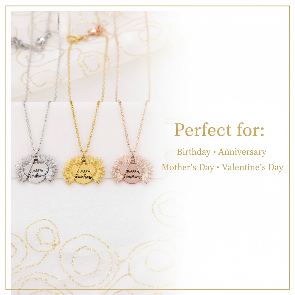 PureSun – “You Are My Sunshine” Necklace Gift Set