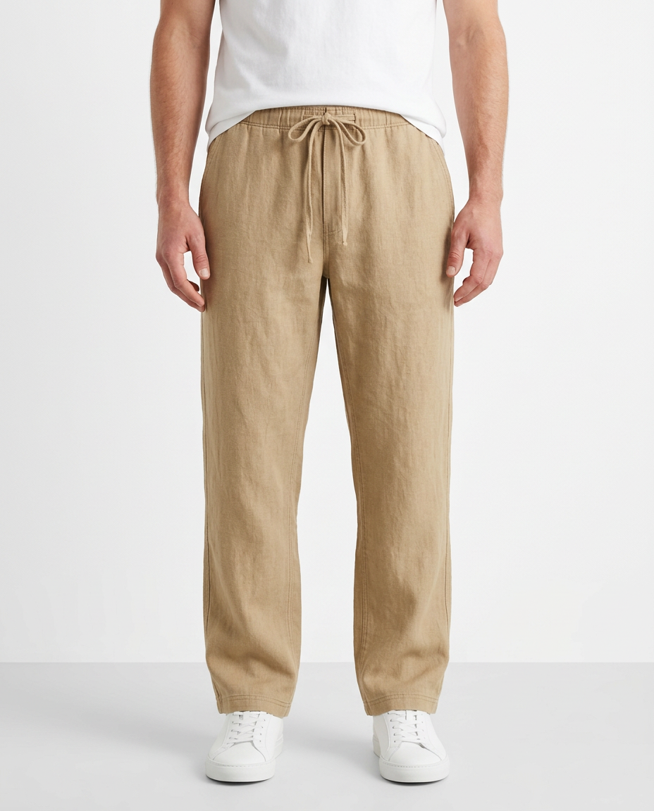 FlowEase — Wide-Leg Elastic Drawstring Pants