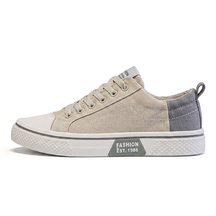 Retroglide — Canvas Court Sneaker with Graphic Sole